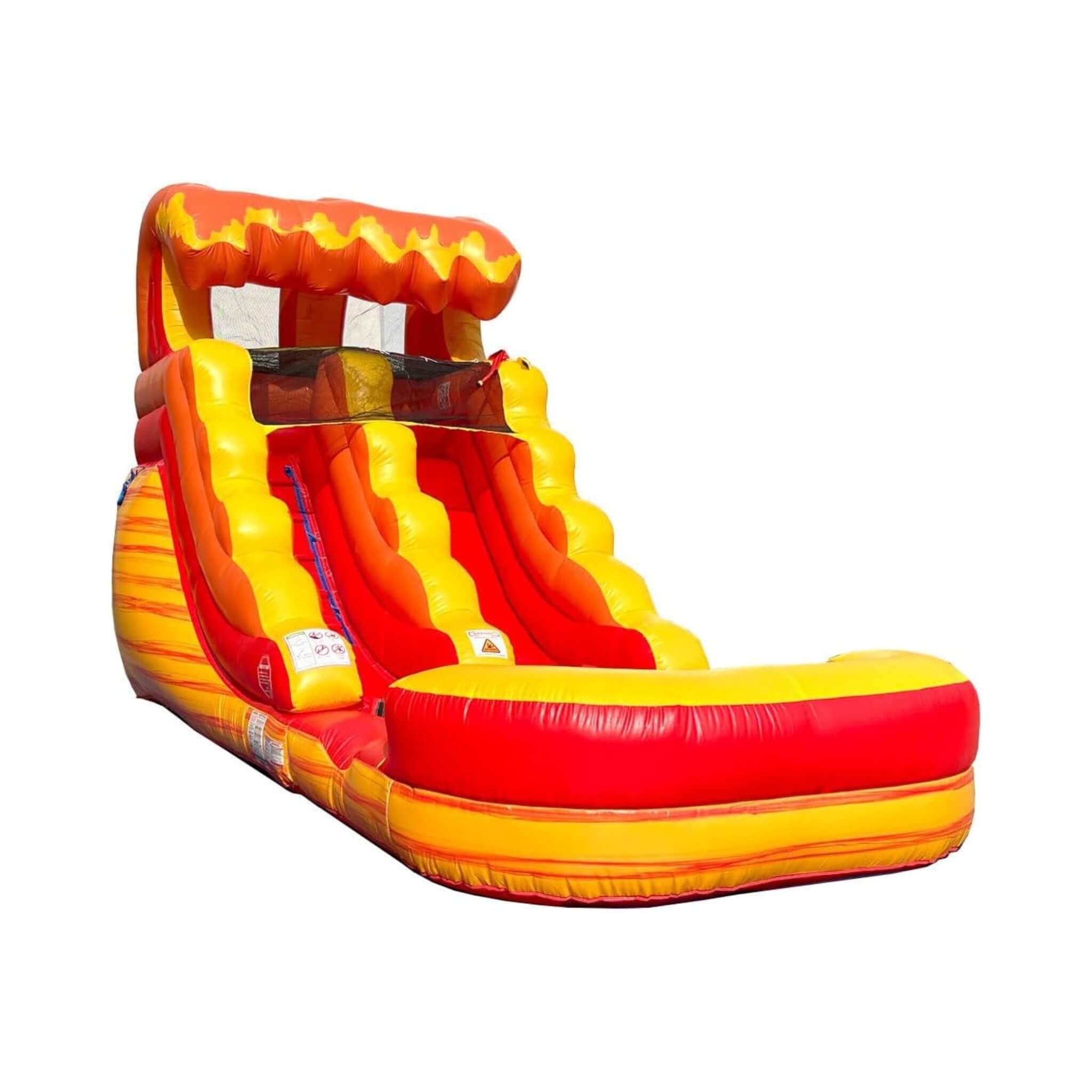 Large Fire Marble Inflatable Water Slide With Pool And Blower (SAK34567)